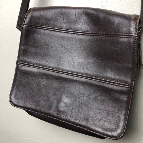 Vintage Coach Leather Crossbody bag Dark Brown - Picture 9 of 9